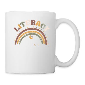 Escouade d’alphabétisation Enseignante en lecture Intervenante - Mug blanc - blanc - Droite