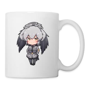 Mignon Shoebill Anime Fille - Mug blanc - blanc - Droite