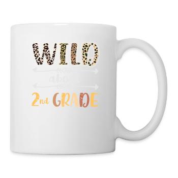 Wild About Second Grade 2nd Back To School Class - Mug - white - Right
