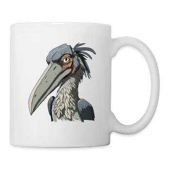 Schuhschnabel - Tasse - Weiß - Rechts