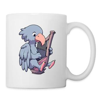 Schuhschnabel spielt Harfe - Tasse - Weiß - Rechts