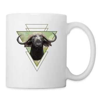 Buffalo - Cape buffalo - Wildlife in Africa - Mug - white - Right