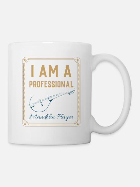 I am a professional mandolin player - Tasse - Weiß