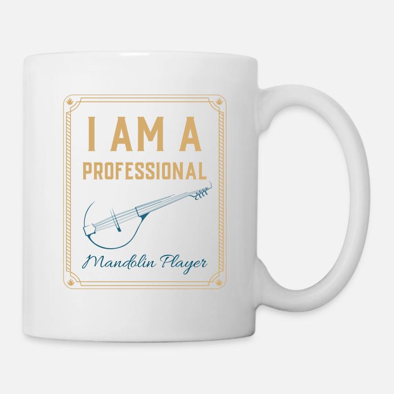 I am a professional mandolin player - Tasse - Weiß