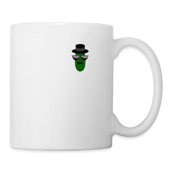 Gangster Mafia Cucumber with Sunglasses Pocket Desig - Mug - white - Right