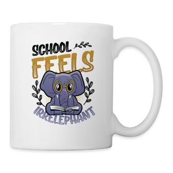 School Feels Irrelephant, Anti School - Mug - white - Right