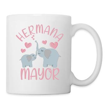 Niñas Dulce Elephant Futura Hermana Mayor - Mug - white - Right