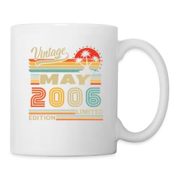 Mai 2006 Vintage Nées En Mai 2006 Anniversaire - Mug blanc - blanc - Droite