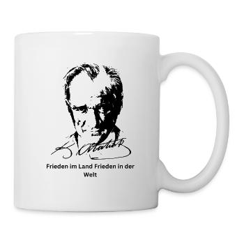Frieden im Land Frieden in der Welt - Tasse - Weiß - Rechts
