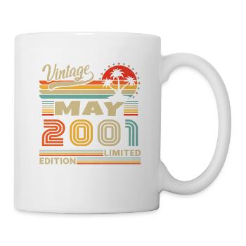 Mai 2001 Vintage Nées En Mai 2001 Anniversaire - Mug blanc - blanc - Droite