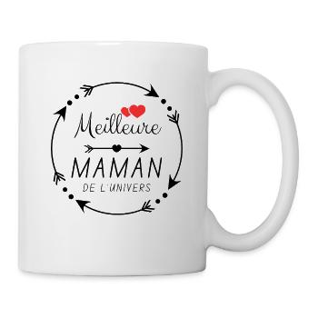 Meilleure maman de l'univers - cadeau pour maman - Mug blanc - blanc - Droite