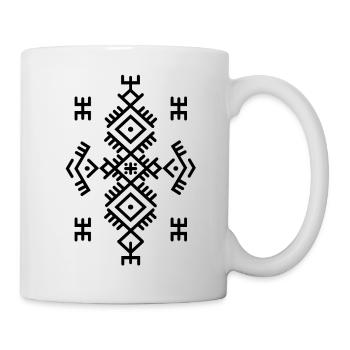 AMAZIGH BERBERE KABYLE Z AMAZIGH MOTIF KABYLE - Mug blanc - blanc - Droite