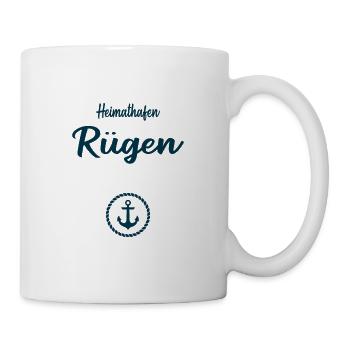 Heimathafen Rügen Segeln - Tasse - Weiß - Rechts