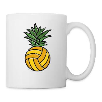 Water Polo Fruit Ananas Natation d’été Jeu d’équipe - Mug blanc - blanc - Droite