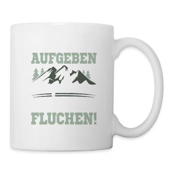 Ich werde nicht aufgeben. Aber ich werde fluchen! - Tasse - Weiß - Rechts