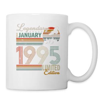 January 1995. Birthday present January 1995. - Mug - white - Right
