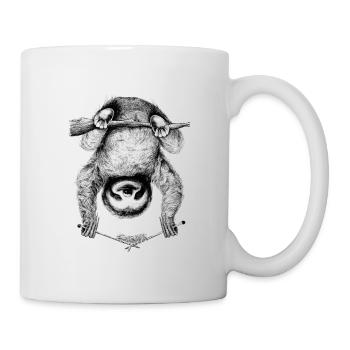 Sloth Knitting Sloths Knitters Fatigue - Mug - white - Right