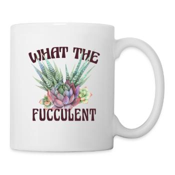 Ce que le fuculent Drôle de dictons Succulentes - Mug blanc - blanc - Droite