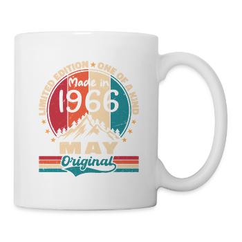 Mai 1966 Anniversaire Mai 1966 Original Mai Cadeau - Mug blanc - blanc - Droite