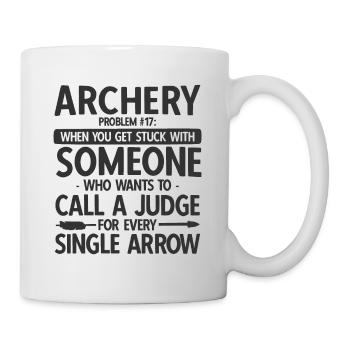 Bogenschießen Archery - Tasse - Weiß - Rechts