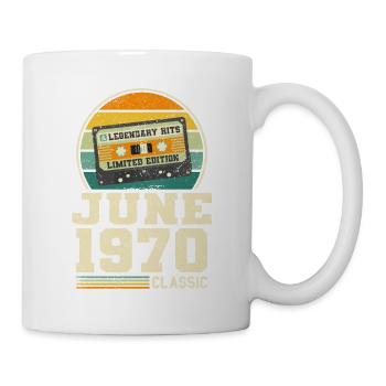 53e anniversaire Juin Millésime 1970 Idée cadeau - Mug blanc - blanc - Droite