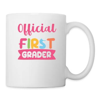 Élève officiel de première année 1. Retour à l’école - Mug blanc - blanc - Droite