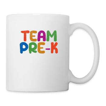 Team Pre-K Absolvent Vorschullehrer Student Zurück - Tasse - Weiß - Rechts