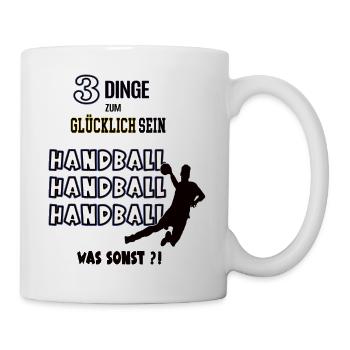 Handball Spieler Handballer Handballspieler - Tasse - Weiß - Rechts