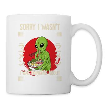 Désolé de ne pas avoir écouté auquel je pensais - Mug blanc - blanc - Droite