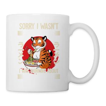 Désolé de ne pas avoir écouté auquel je pensais - Mug blanc - blanc - Droite