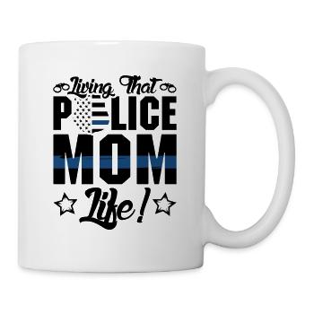 Polizei Polizist Polizeibeamte - Tasse - Weiß - Rechts