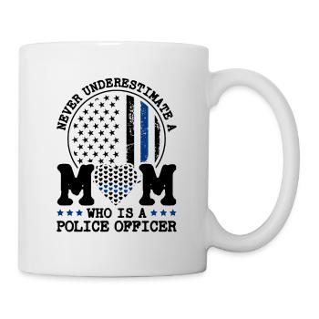 Polizei Polizist Polizeibeamte - Tasse - Weiß - Rechts