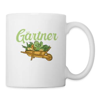Gärtner kennen Orte, an denen findet dich keiner - Tasse - Weiß - Rechts