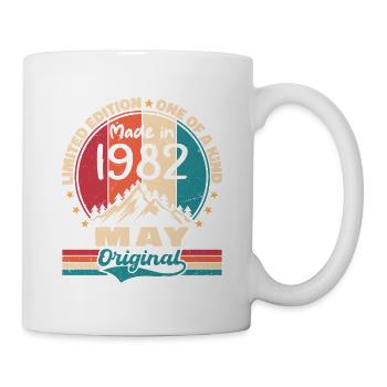 Mai 1982 Anniversaire Mai 1982 Original Mai Cadeau - Mug blanc - blanc - Droite