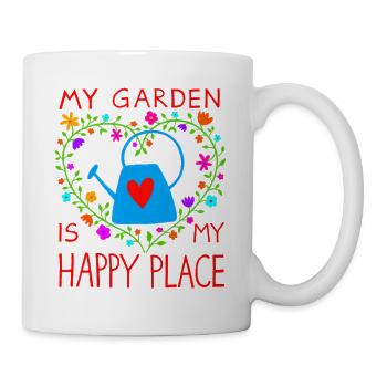 Mon bonheur jardinier Jardinier Jardinier Jardinier amateur - Mug blanc - blanc - Droite