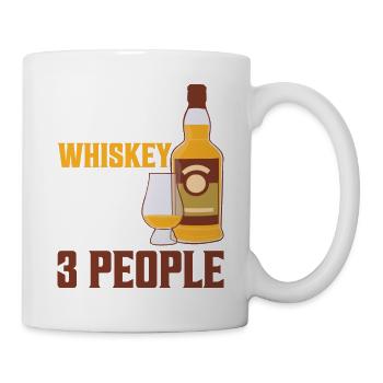 I Like Whiskey And Maybe 3 People Drinking Bourbon - Tasse - Weiß - Rechts