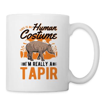 Tapir Human Costume Halloween - Tasse - Weiß - Rechts
