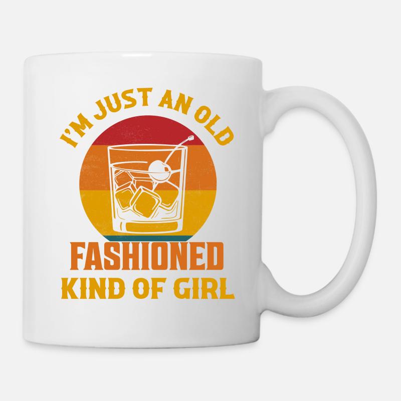 Je suis juste une fille à l’ancienne Whisky Dri - Mug blanc - blanc