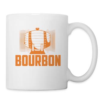 My Favorite Color Is Bourbon Drinking Whiskey - Tasse - Weiß - Rechts