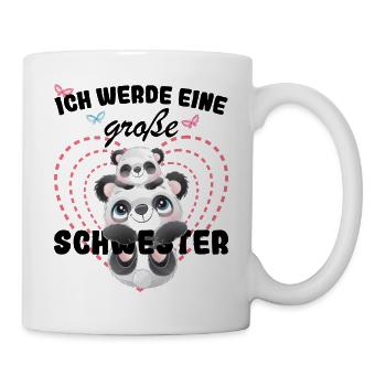 Ich Werde Eine Große Schwester 2025 - Tasse - Weiß - Rechts