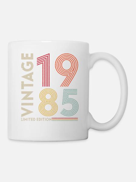 Original 1985 Vintage Vintage Birthday Retro - Mug blanc - blanc