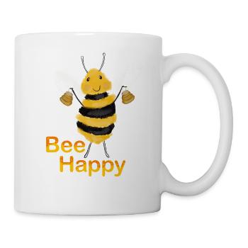 Bee Happy - Mug - white - Right