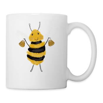 Bonne abeille mellifère - Mug blanc - blanc - Droite