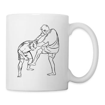 Israelischer Kampfsport Krav Maga - Tasse - Weiß - Rechts