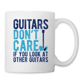 Akustik Spruch Für E-Gitarre Konzert Gitarre - Tasse - Weiß - Rechts