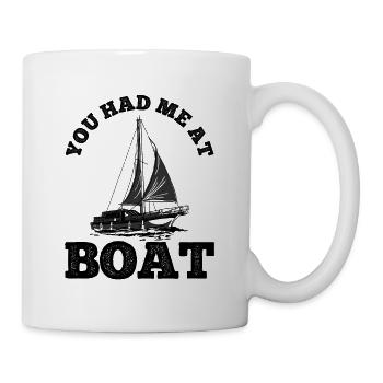 Segelboot Kapitän Spruch Zum Segeln - Tasse - Weiß - Rechts