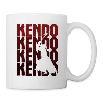 Japanischer Schwertkampf Kendo - Tasse - Weiß - Rechts