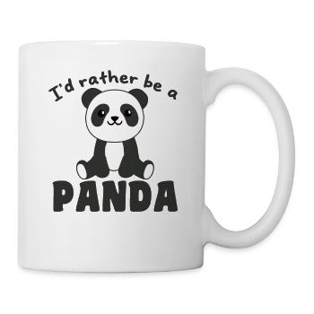 I'd rather be a panda - cute panda - Mug - white - Right