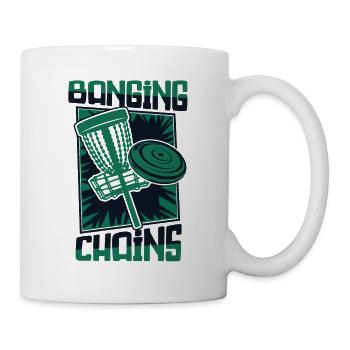 Banging Chains Basket Disc Disc Golfer Player - Mug blanc - blanc - Droite