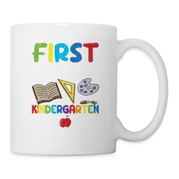 1st Day of Kindergarten Back to School First - Mug - white - Right